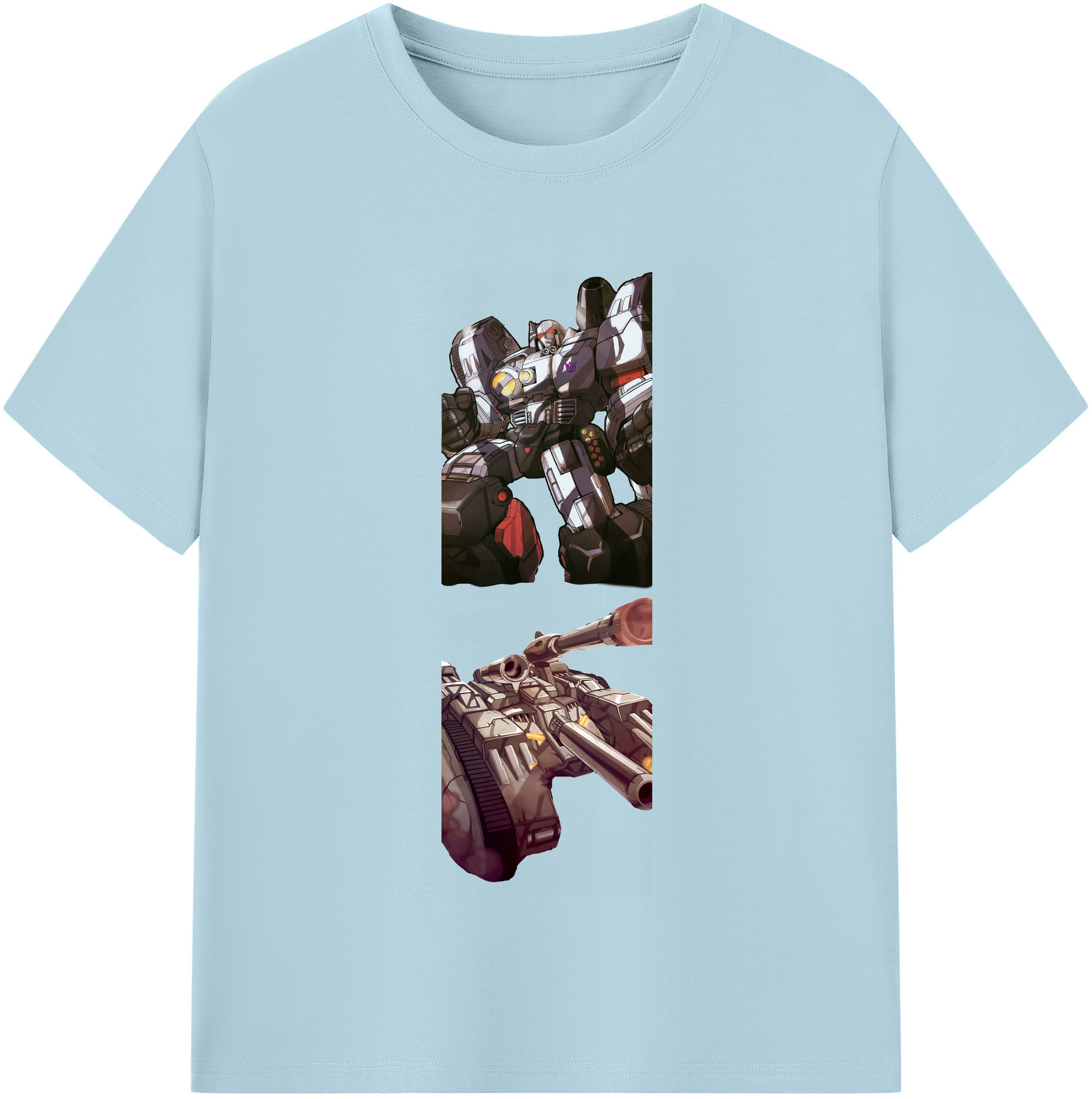 （画像用） Transformers トランスフォーマー 綿100％半袖Tシャツ（フロントプリント）